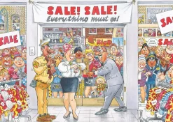 Wasgij Retro Mystery 7 - Everything Must Go! - 1000 Piece Jigsaw Puzzle New