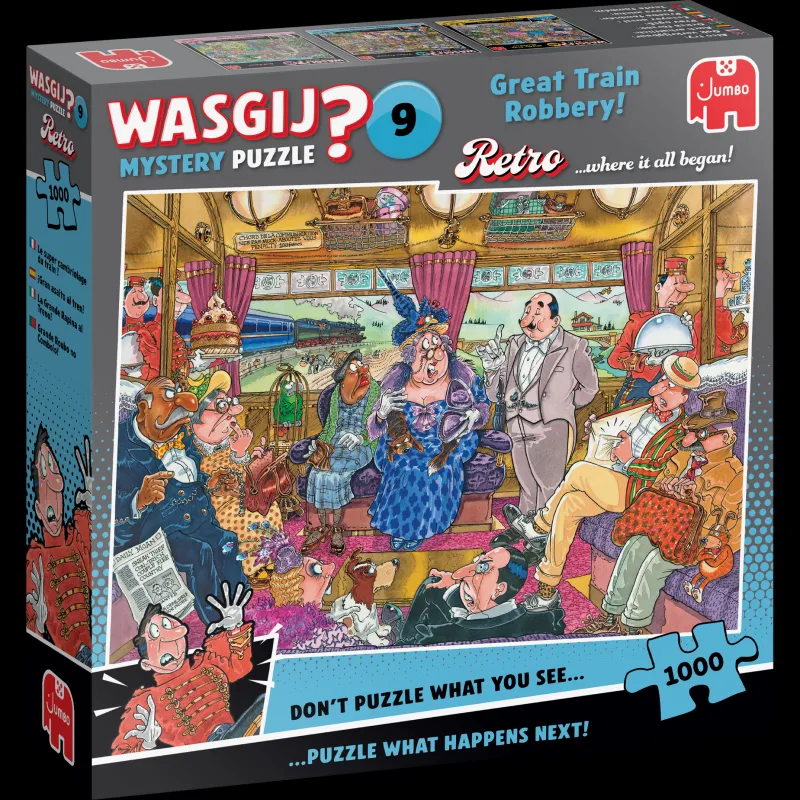 Wasgij Retro Mystery 9 - Great Train Robbery - 1000 Piece Jigsaw Puzzle Best