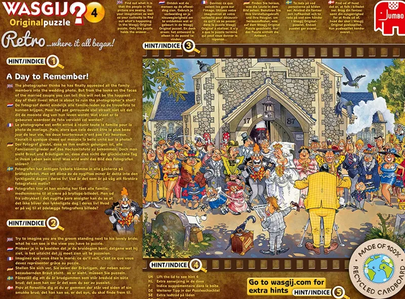 Wasgij Retro Original 4 - A Day To Remember - 1000 Piece Jigsaw Puzzle Discount