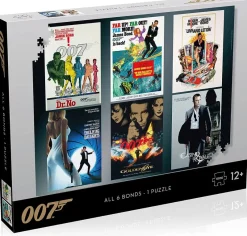 Winning Moves - James Bond Movie Poster - 1000 Piece Jigsaw Puzzle Discount