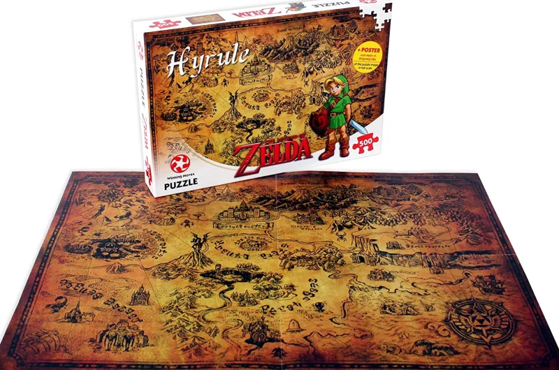 Winning Moves Legend Of Zelda Hyrule Field 500 Piece Jigsaw Puzzle Discount