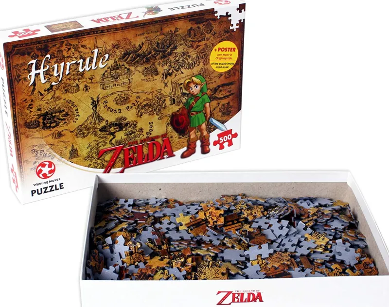 Winning Moves Legend Of Zelda Hyrule Field 500 Piece Jigsaw Puzzle Discount