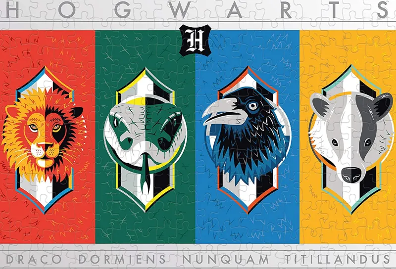 Winning Moves Winning Movies - Harry Potter House Crests - 500 Piece Jigsaw Puzzle Best
