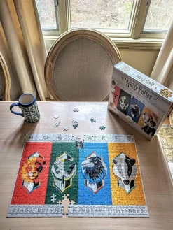 Winning Moves Winning Movies - Harry Potter House Crests - 500 Piece Jigsaw Puzzle Best
